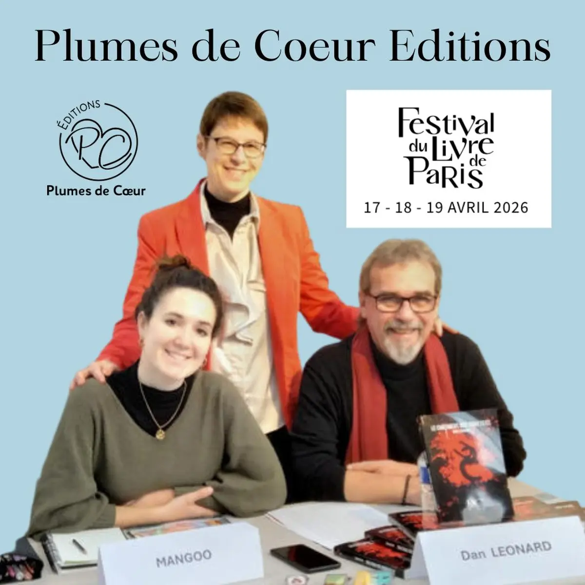 Plumes de Coeur Editions au Festival du Livre de Paris : rencontres et dédicaces