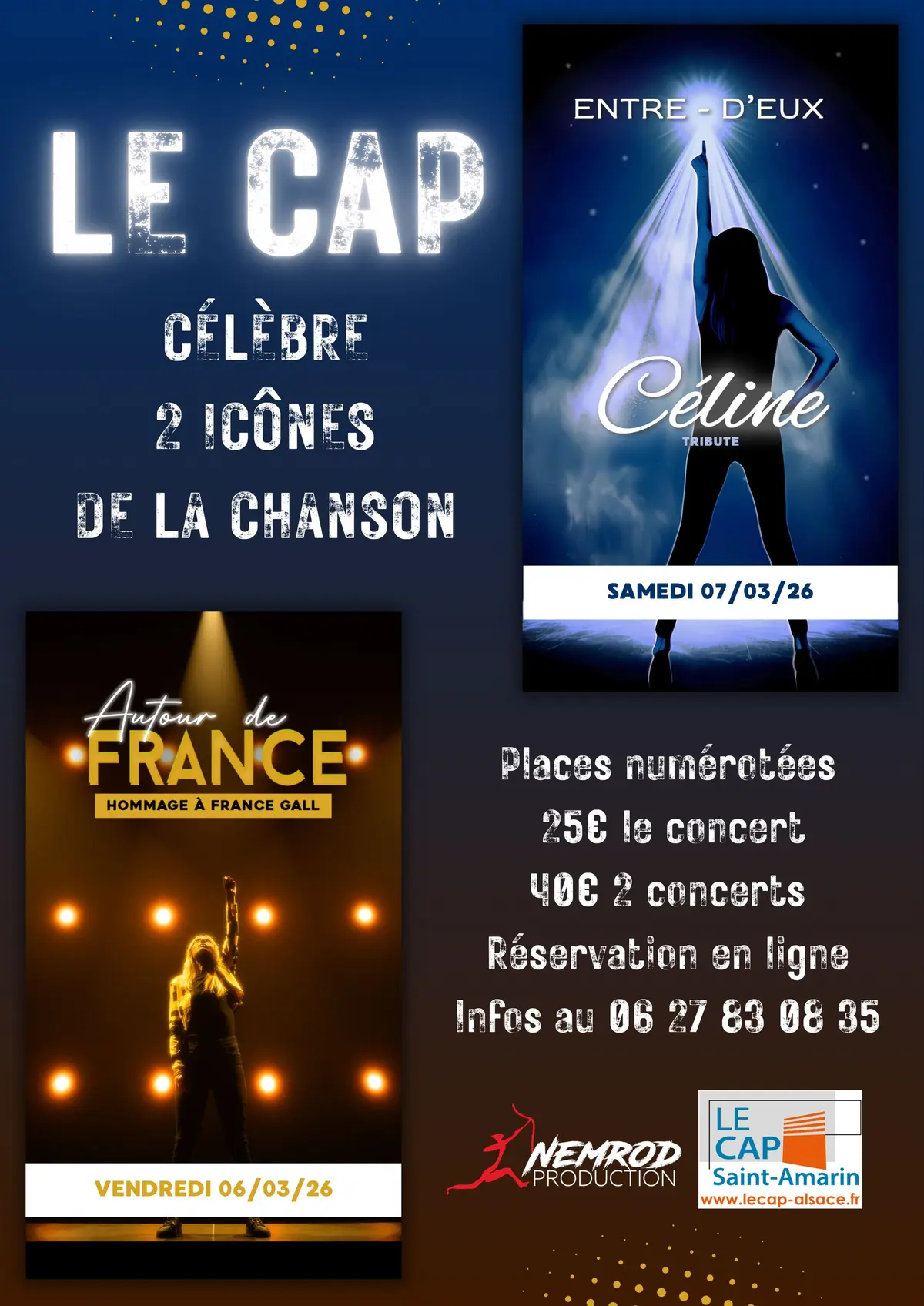 Le CAP célèbre deux Icônes de la chanson