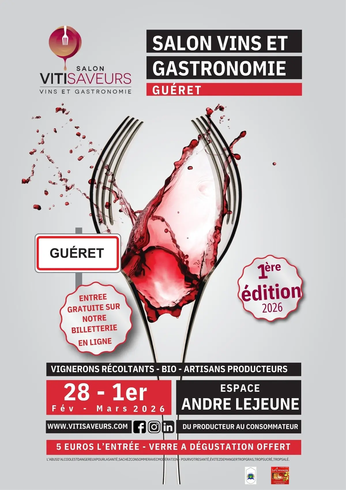 Salon Vitisaveurs à Guéret : Vins & Gastronomie 