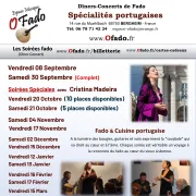 Dîner-Concert de Fado - Soirée Spéciale avec Cristina Madeira