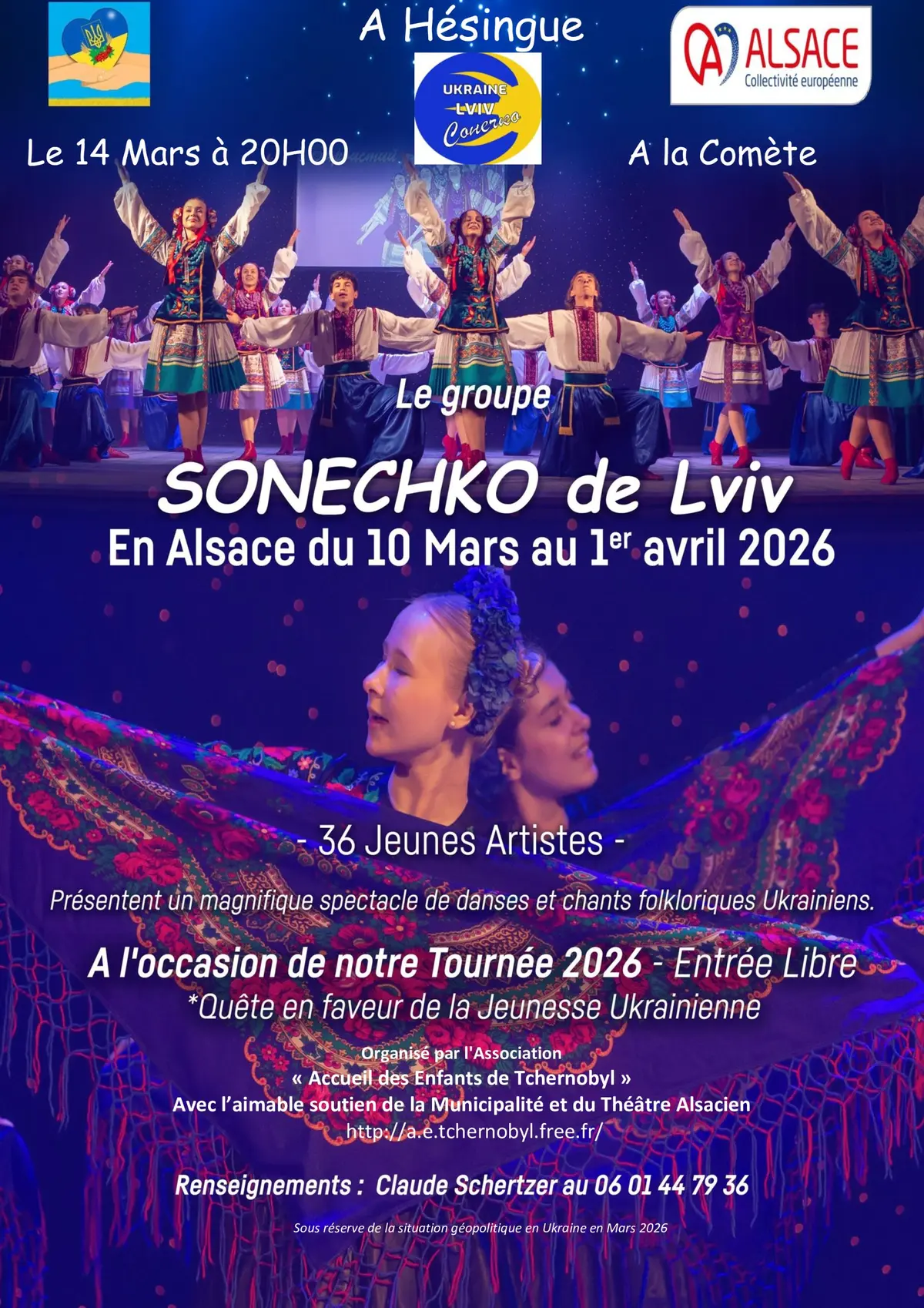 Concert de chants et danses folkloriques Ukrainiens