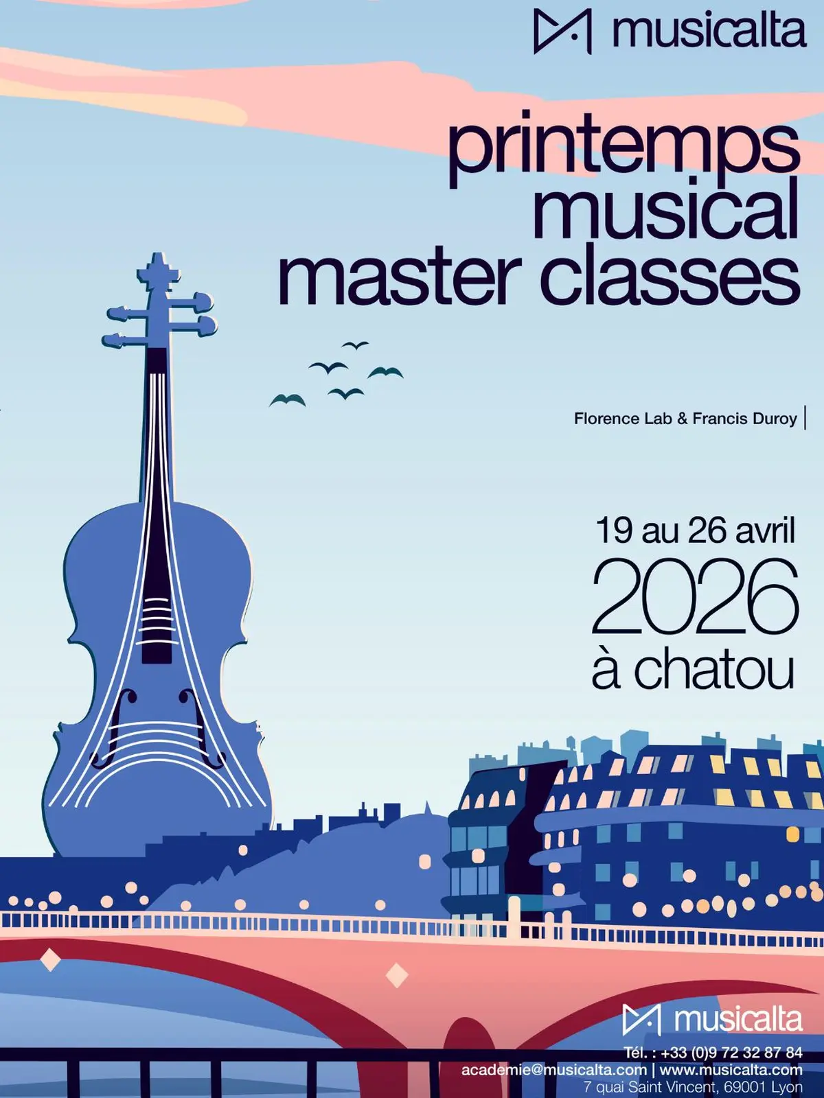 Master Classes - Printemps Musical 2026  au Conservatoire de Chatou