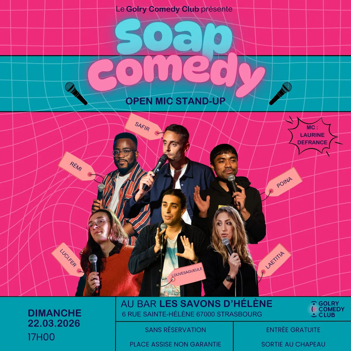 Stand-up : Soap Comedy #67 aux Savons d'Hélène