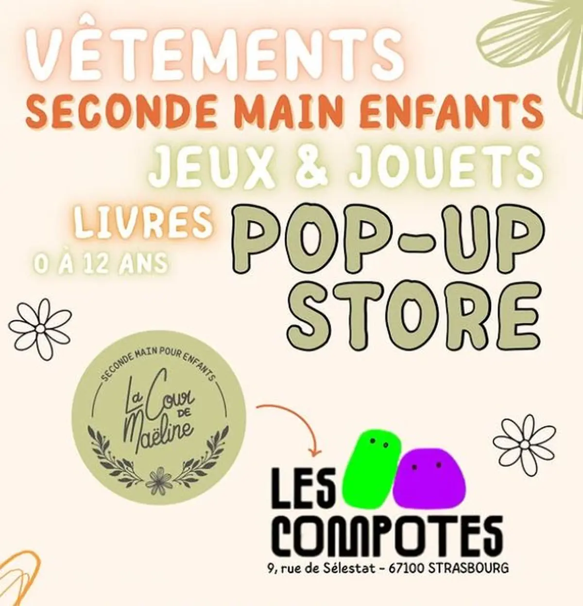 Pop up Seconde main pour enfants - La cour de Maeline 