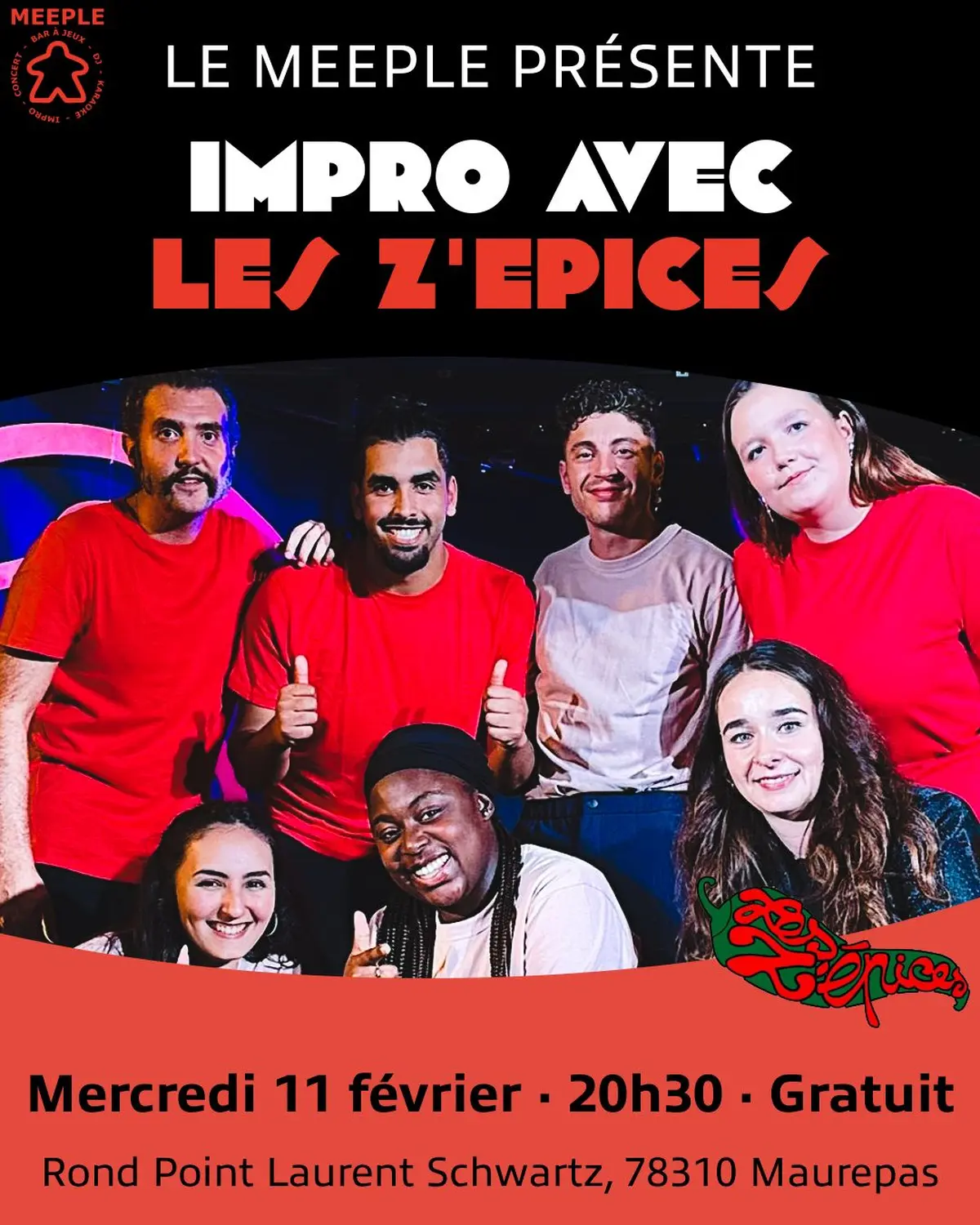 Impro avec Les Z'épices au Meeple