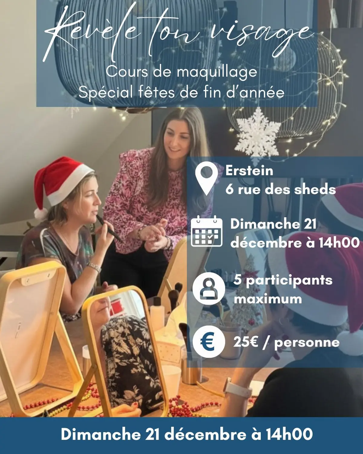 Révèle ton visage : Cours de maquillage spécial fêtes