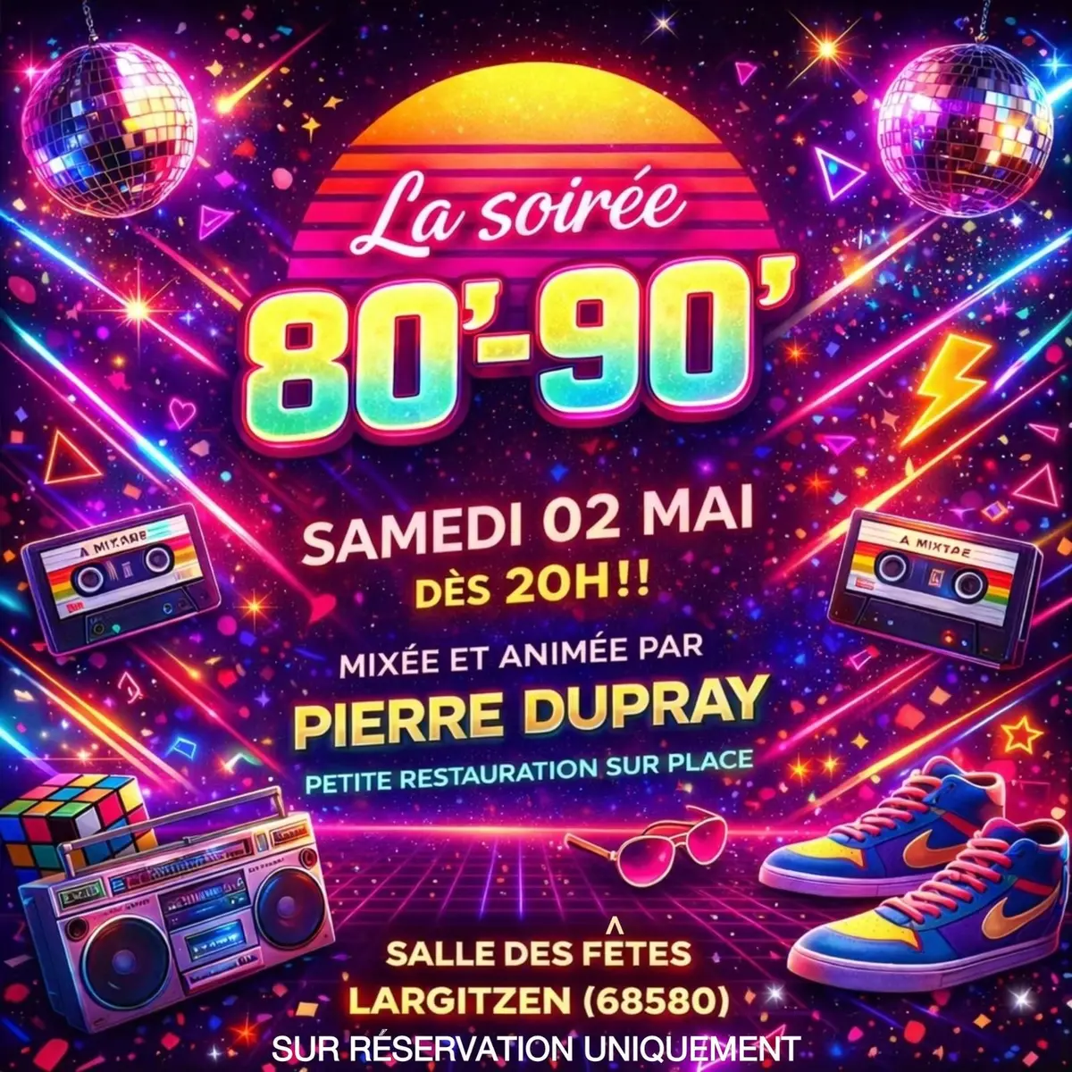 soirée dansante années 80-90