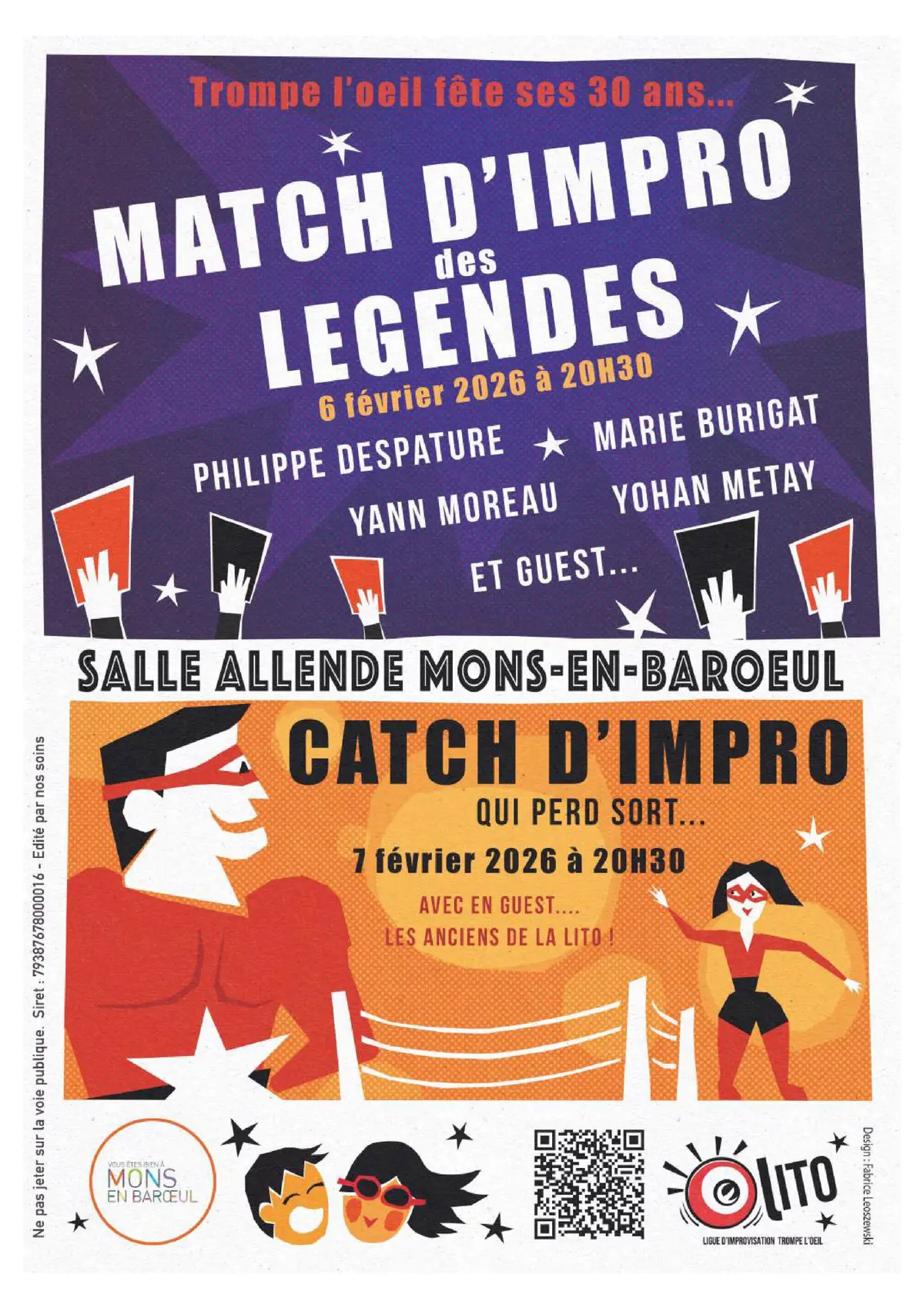 Match / Catch d'impro : La LITO fête ses 30 ans !