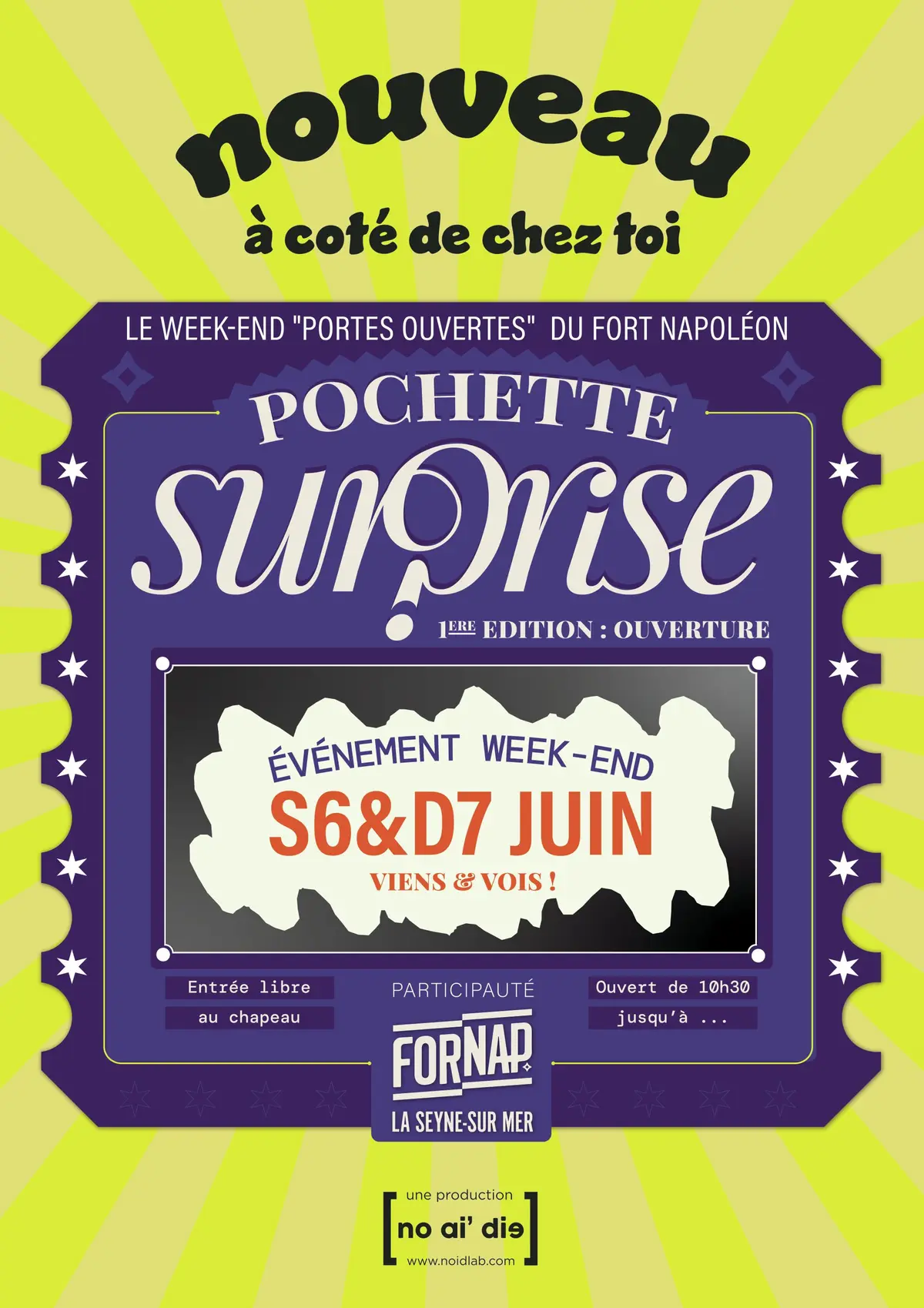 Pochette Surprise n°1 : ouverture du Fort Napoléon 