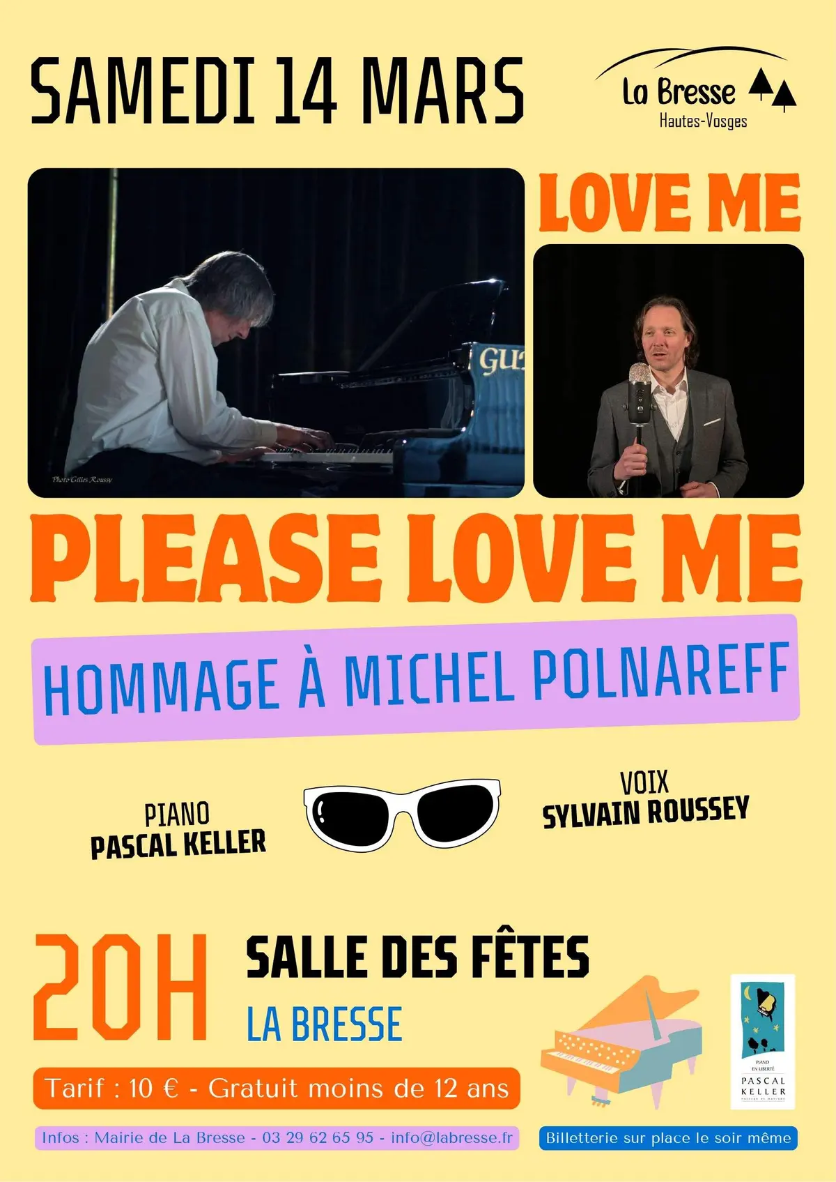Concert Piano/Voix  Hommage à Michel Polnareff 