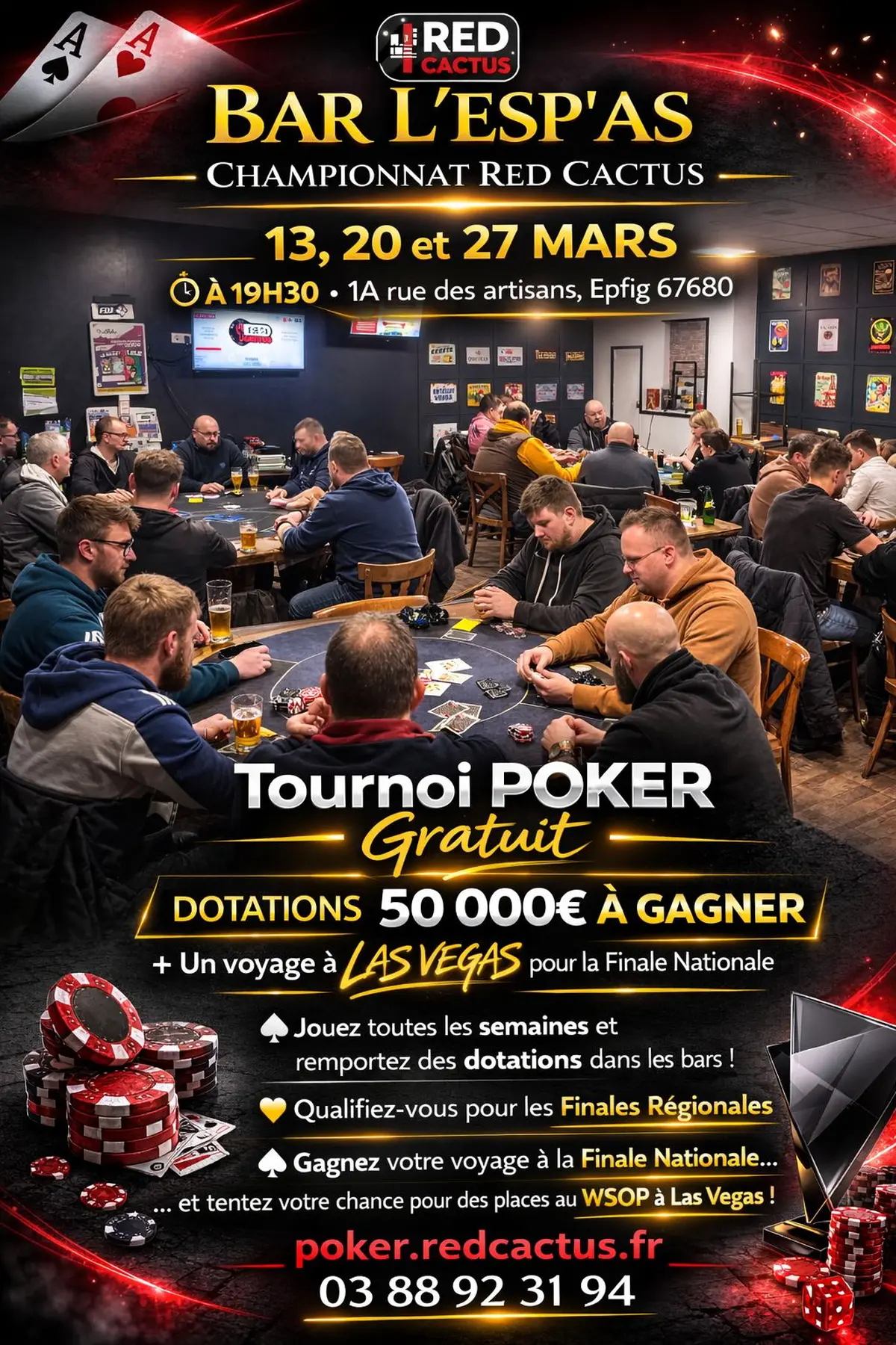 Tournoi de poker Red Cactus