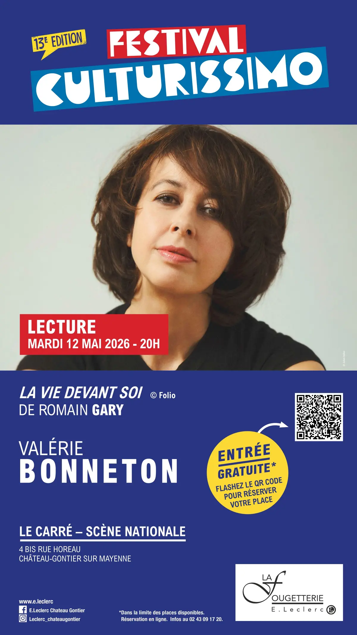 Festival Culturissimo - Lecture de Valérie Bonneton 