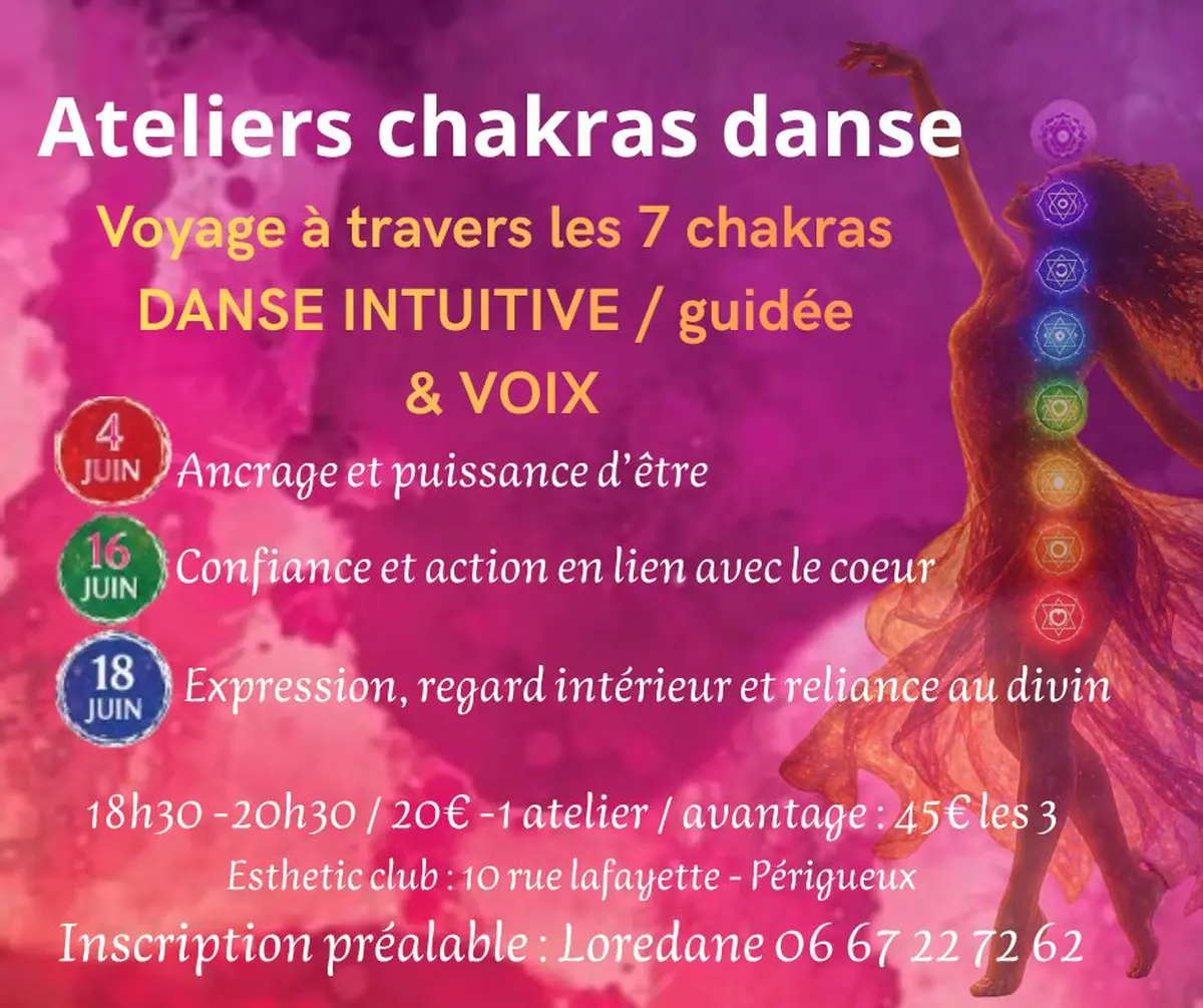 Ateliers Chakras Danse