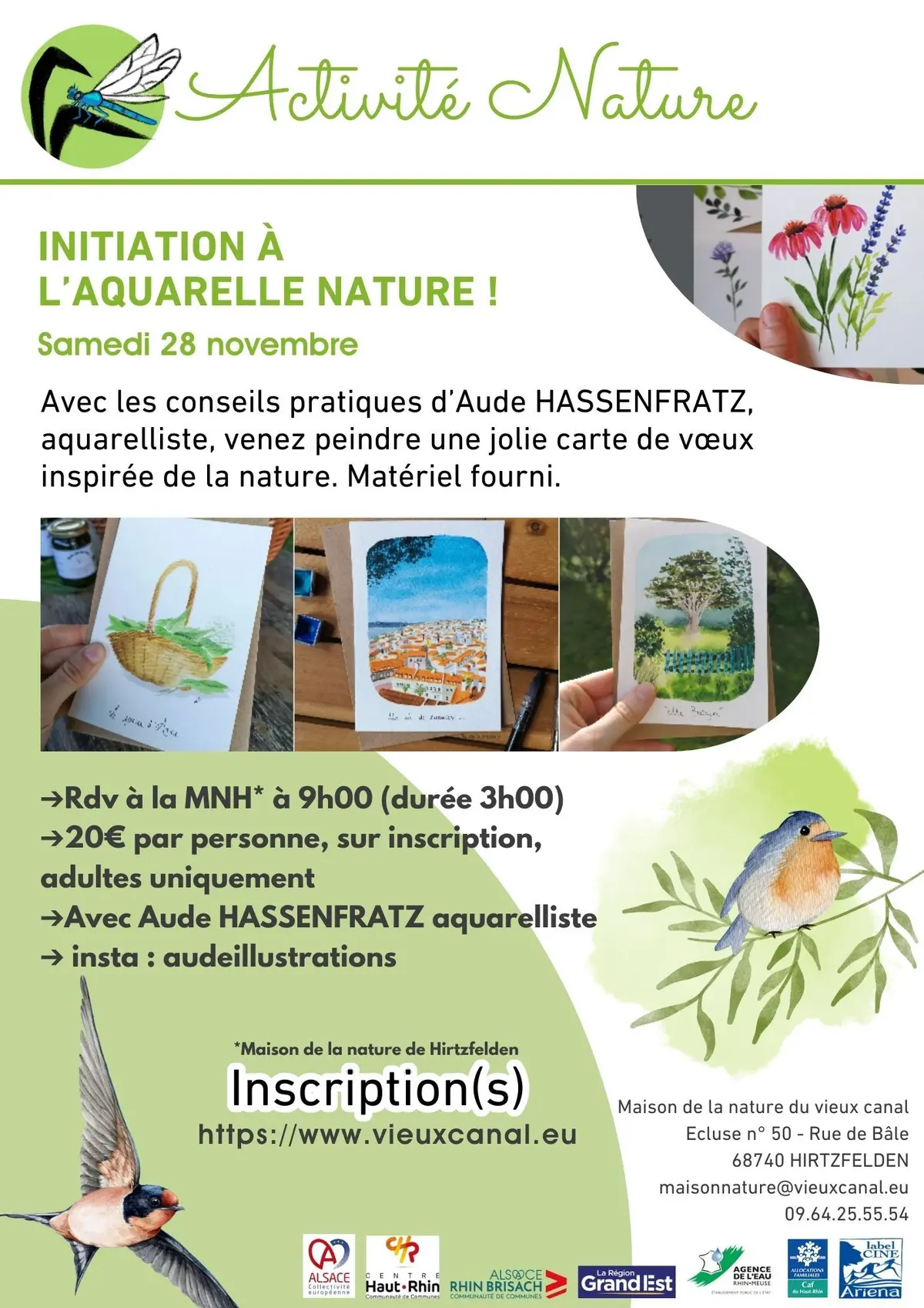 Initiation à l’aquarelle nature !