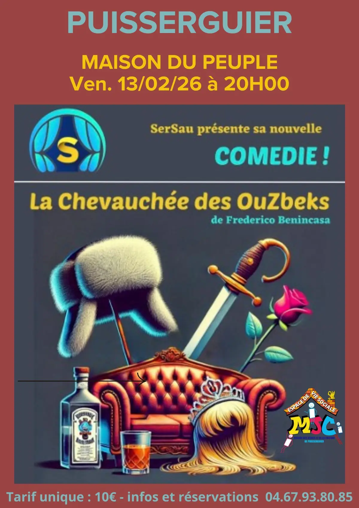 soirée théâtre une comédie  la chevauchée des ouzbeks  
