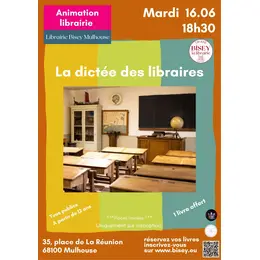 Animation librairie - La dictée des libraires