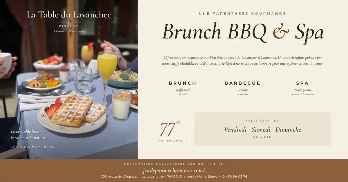 Brunch BBQ & Spa au Jeu de Paume