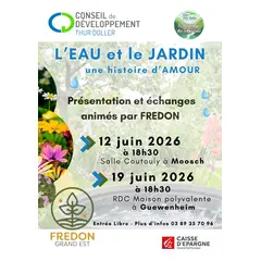 Soirée d'information : L'eau et le jardin, une histoire d'amour