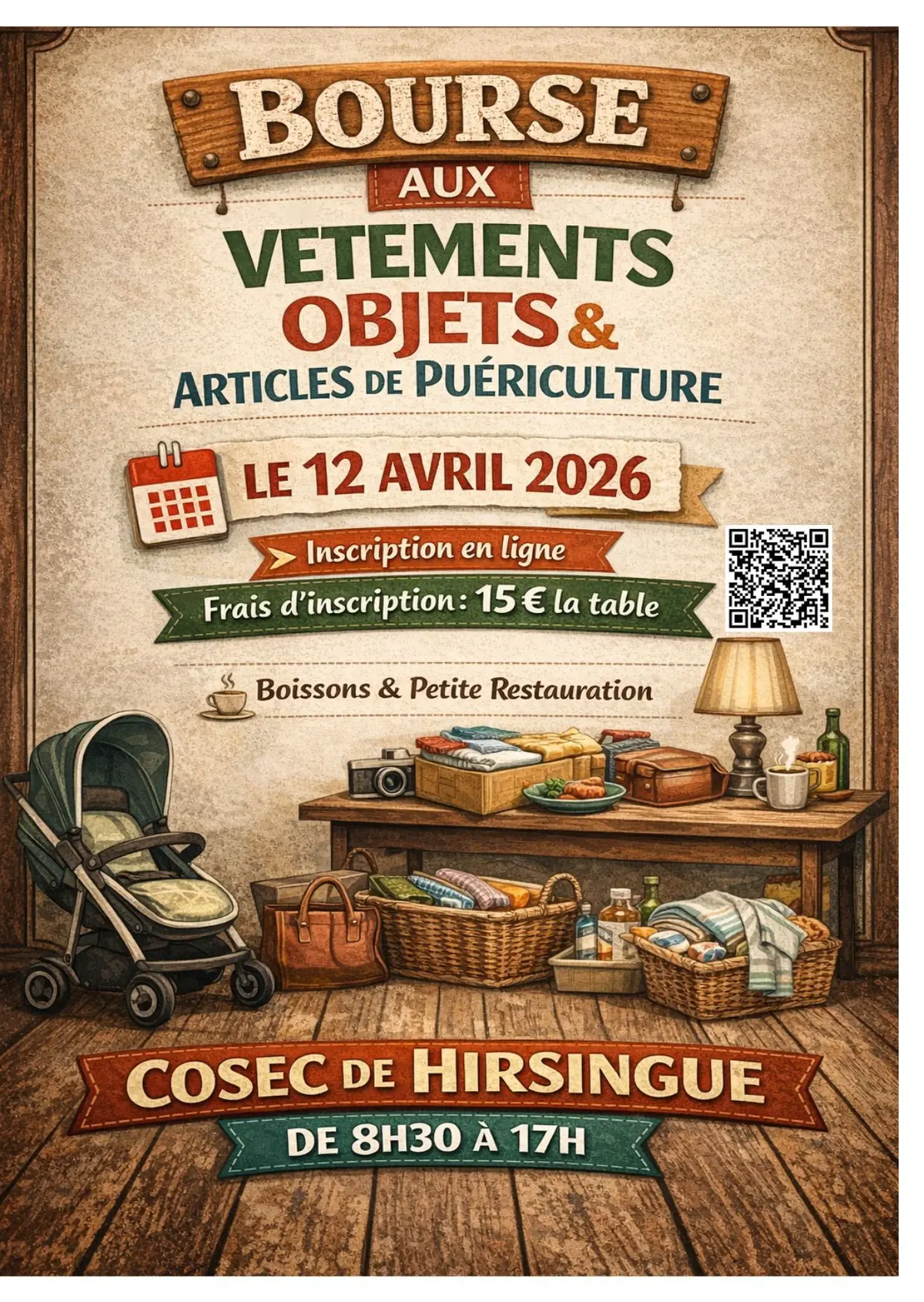 Bourse aux vêtements, jouets et articles de puericulture