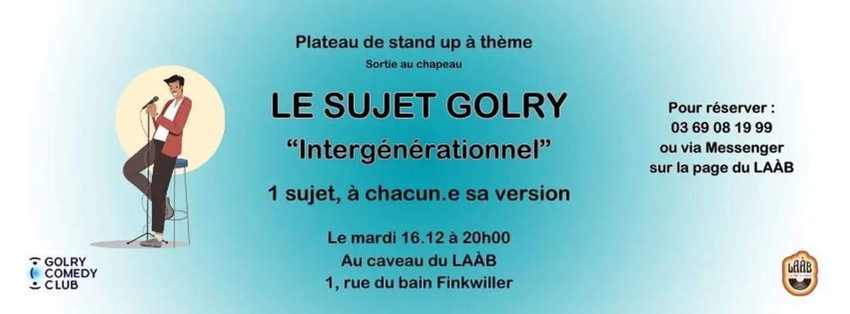 Stand-up - Le Sujet Golry Intergénérationnel par le Golry Comedy Club