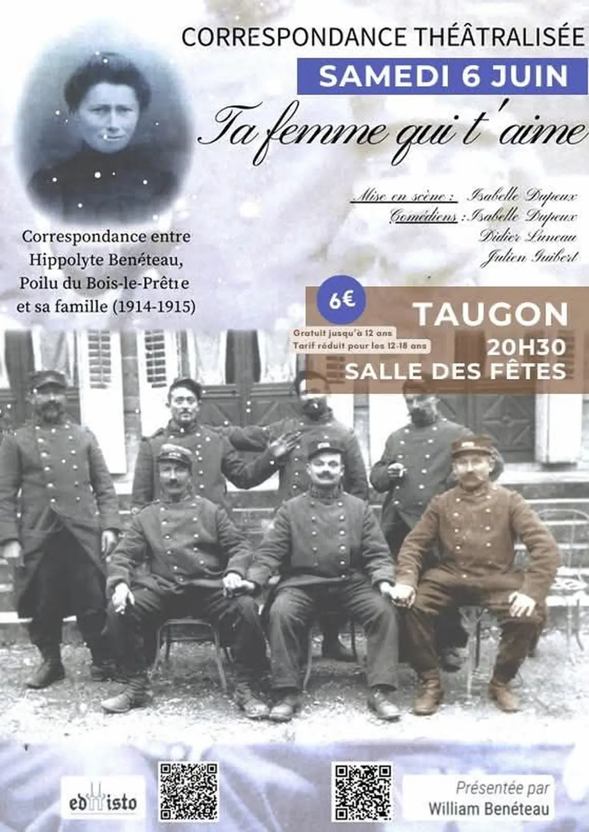 Correspondance théâtralisée 