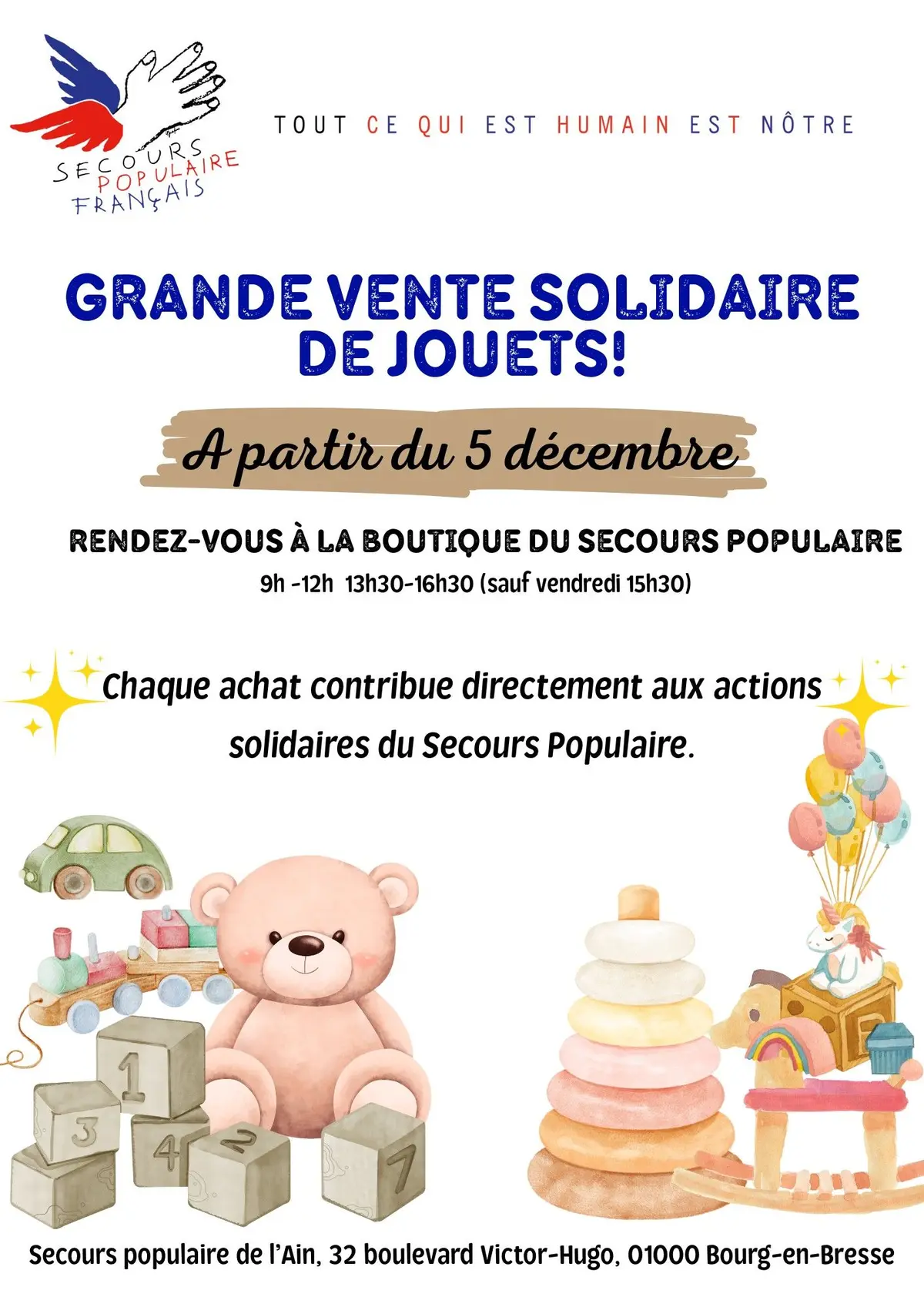 Grande vente solidaire de jouets !