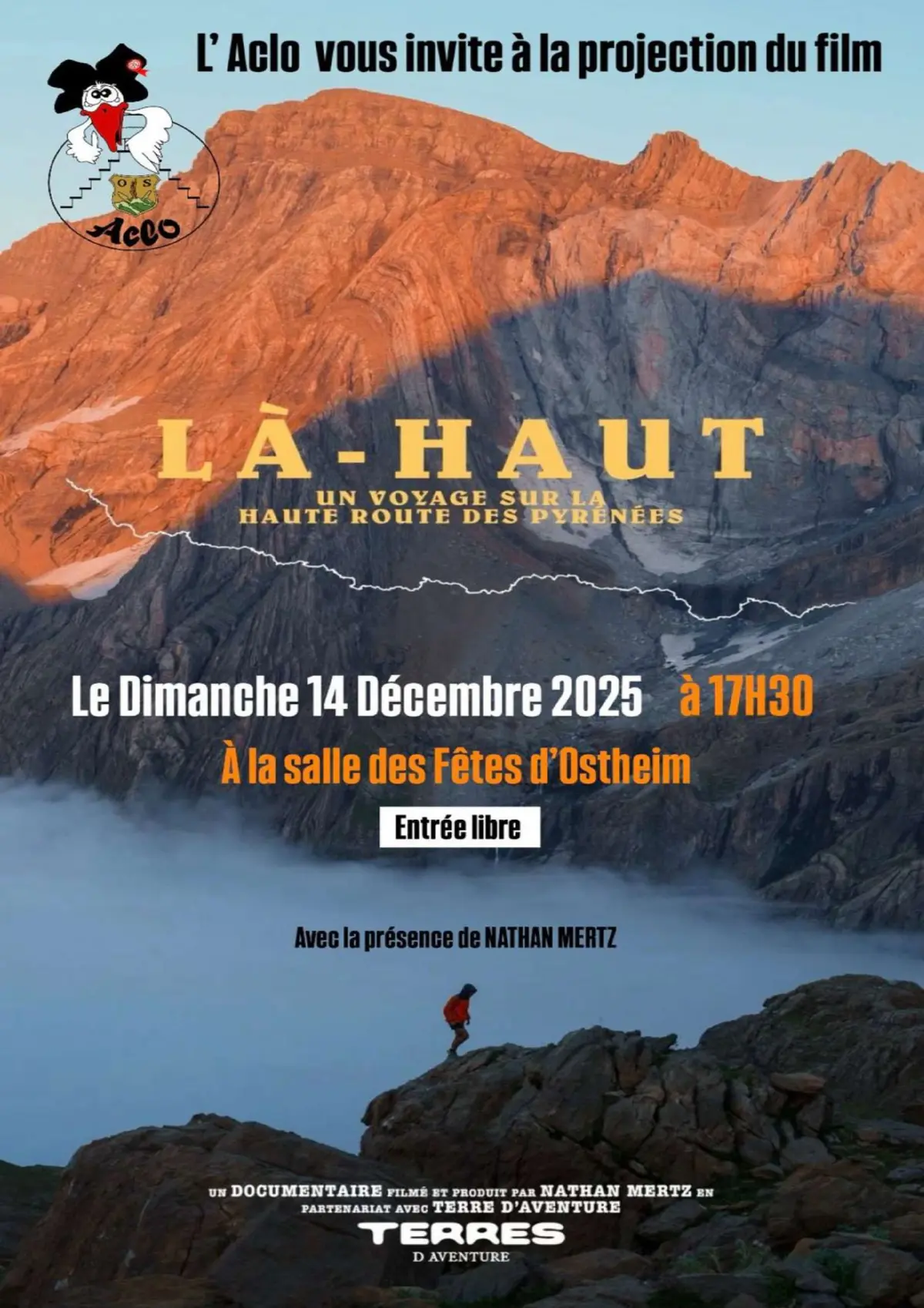 Soirée Cinéma : Là-Haut, film d'aventure – Avec le réalisateur Nathan Mertz