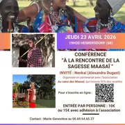 Conférence 'A la rencontre de la sagesse Massai'