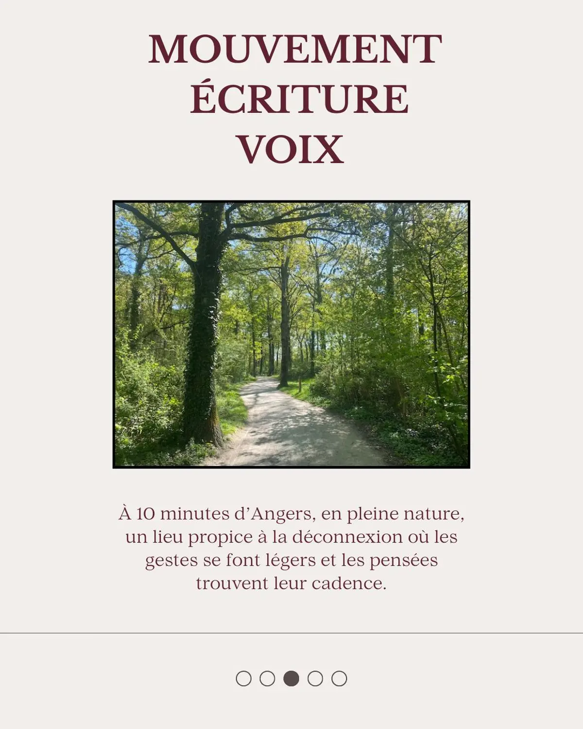 Atelier d'écriture
