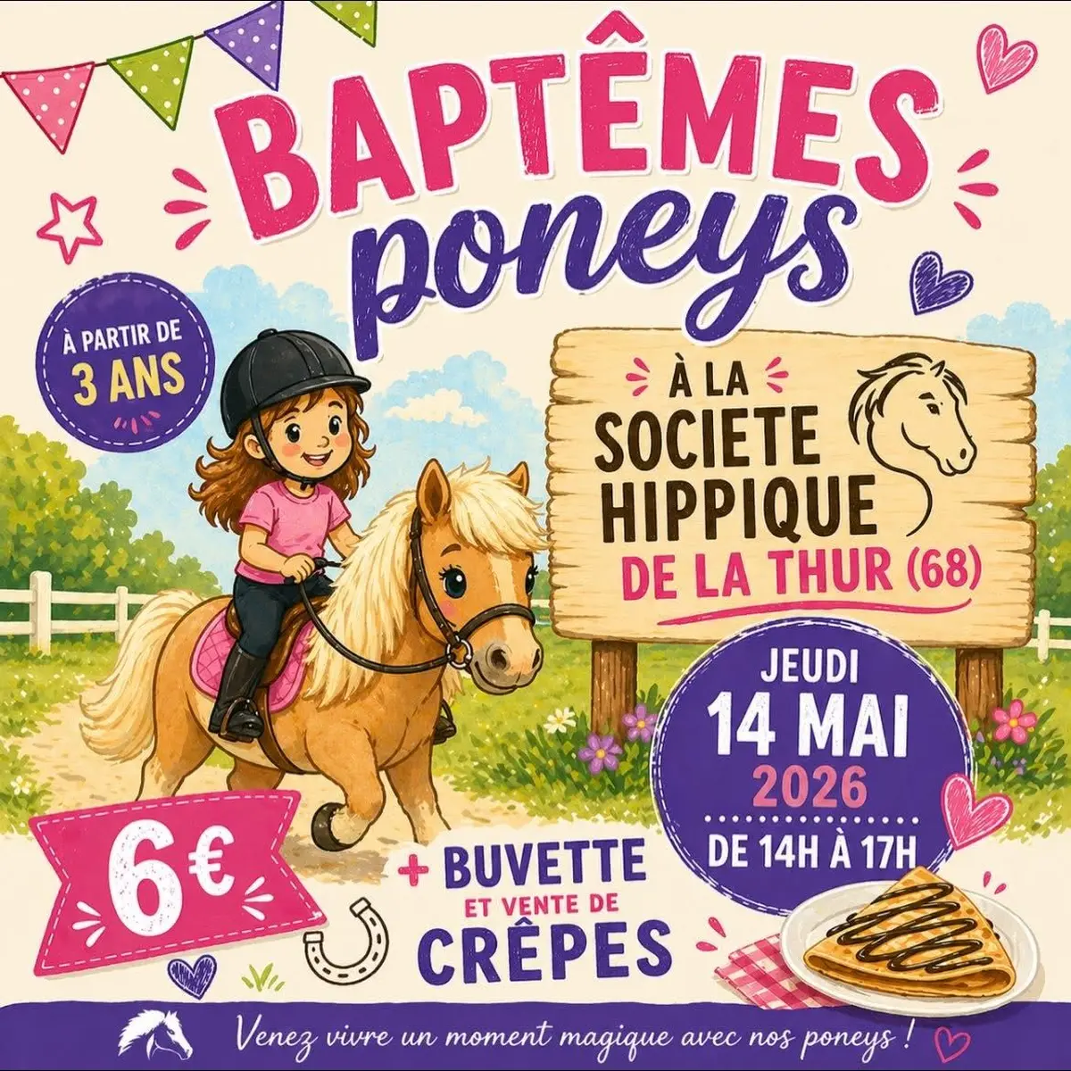 Baptême poneys 