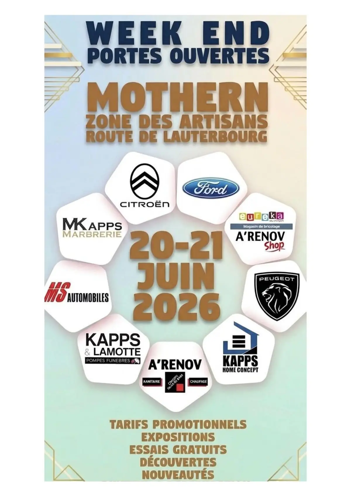 Week end portes ouvertes zone des Artisans Mothern