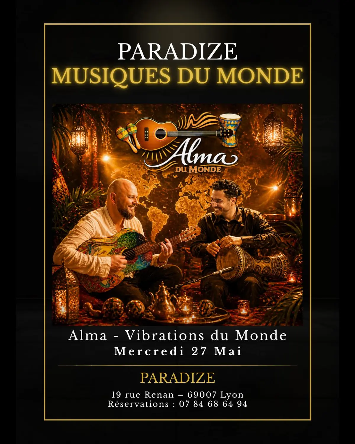 Diner Concert LATINO REGGAE Musiques du monde
