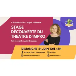Stage découverte du théâtre d’improvisation 