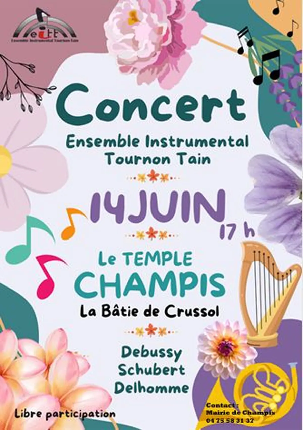 Concert de l'Ensemble Instrumental Tournon Tain 
