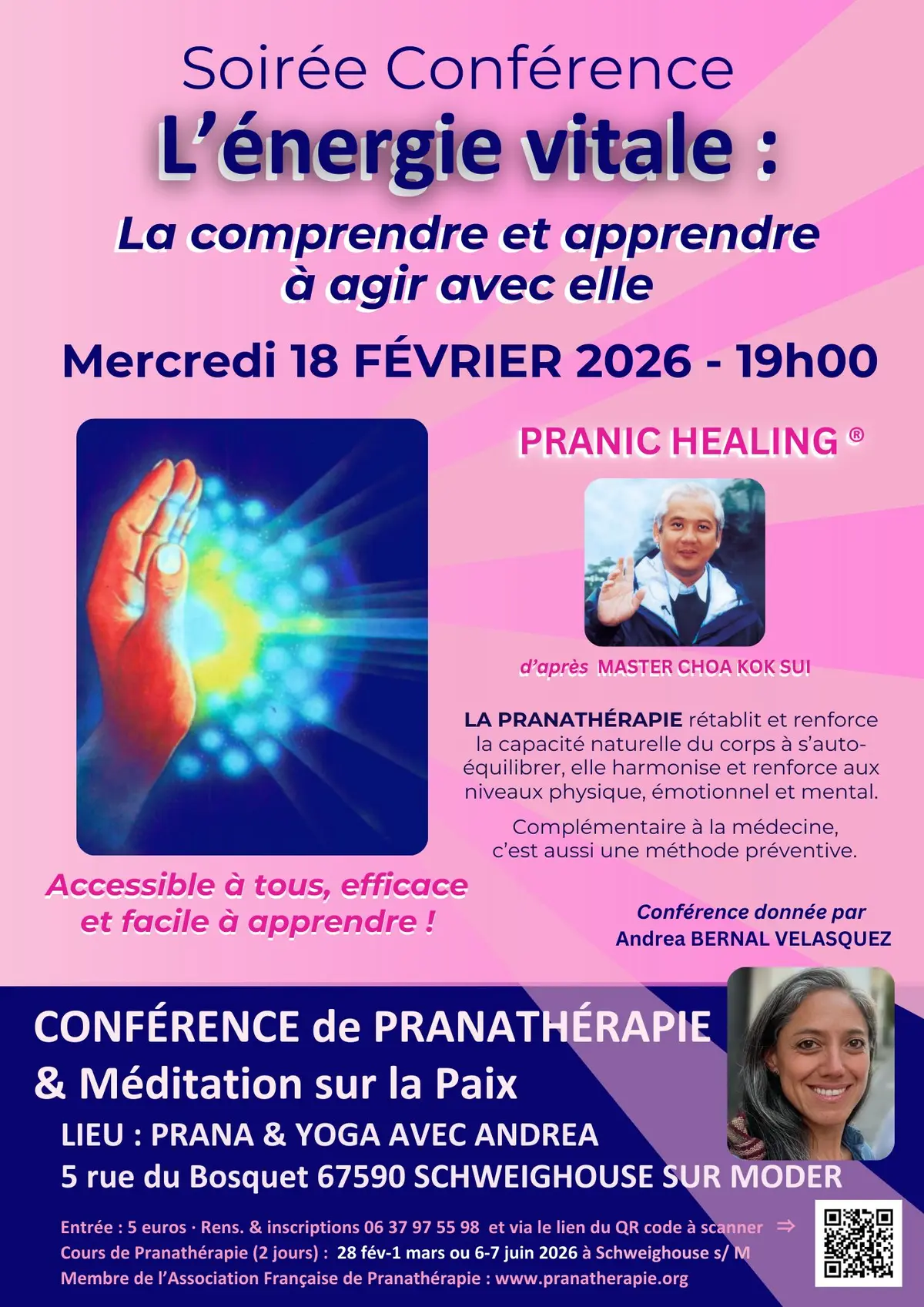 L'énergie vitale : la comprendre et agir avec elle - Conférence de Pranathérapie