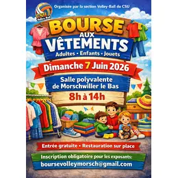 Bourse aux vêtements adultes enfants & jouets