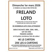Loto de la Sté de Tir de Fréland