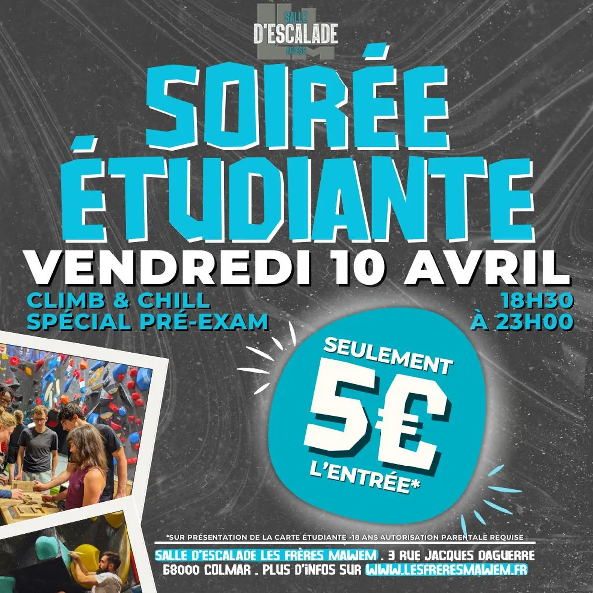 Soirée Étudiante - Climb & Chill