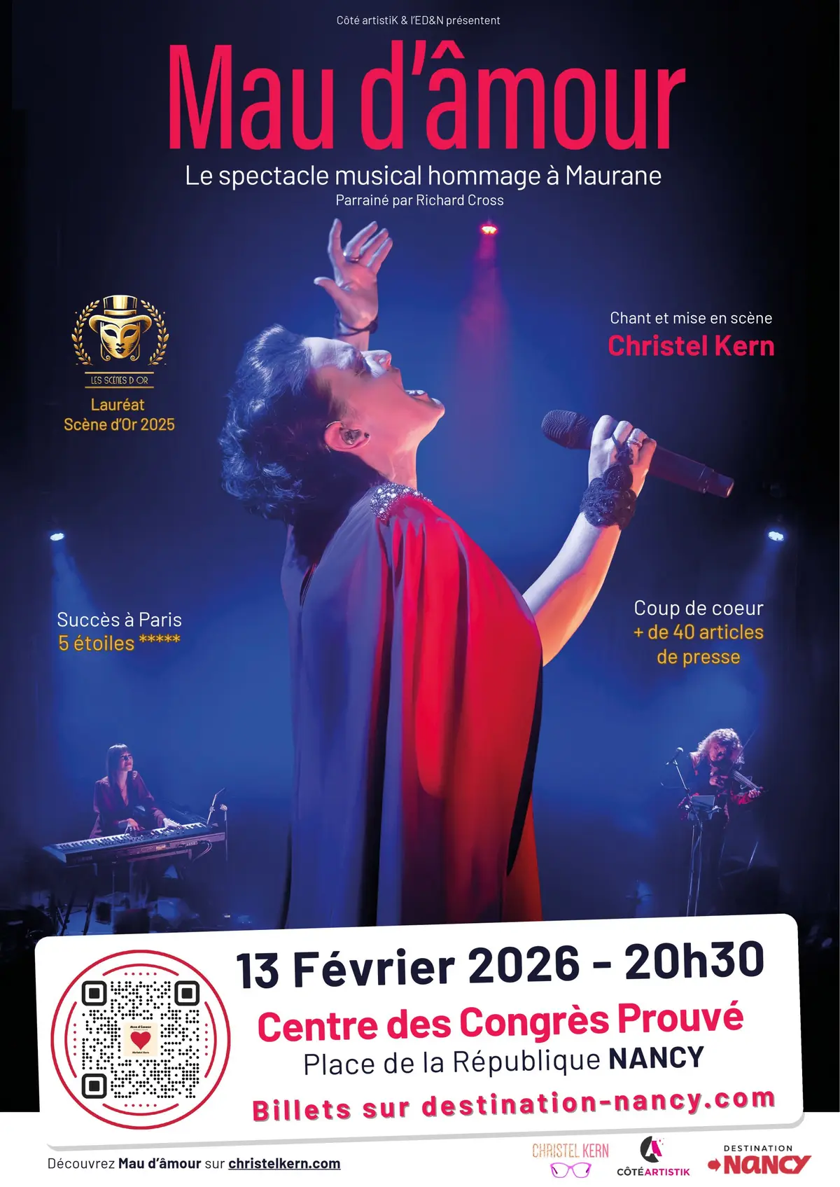 Mau d'âmour, le spectacle musical hommage à Maurane à Nancy