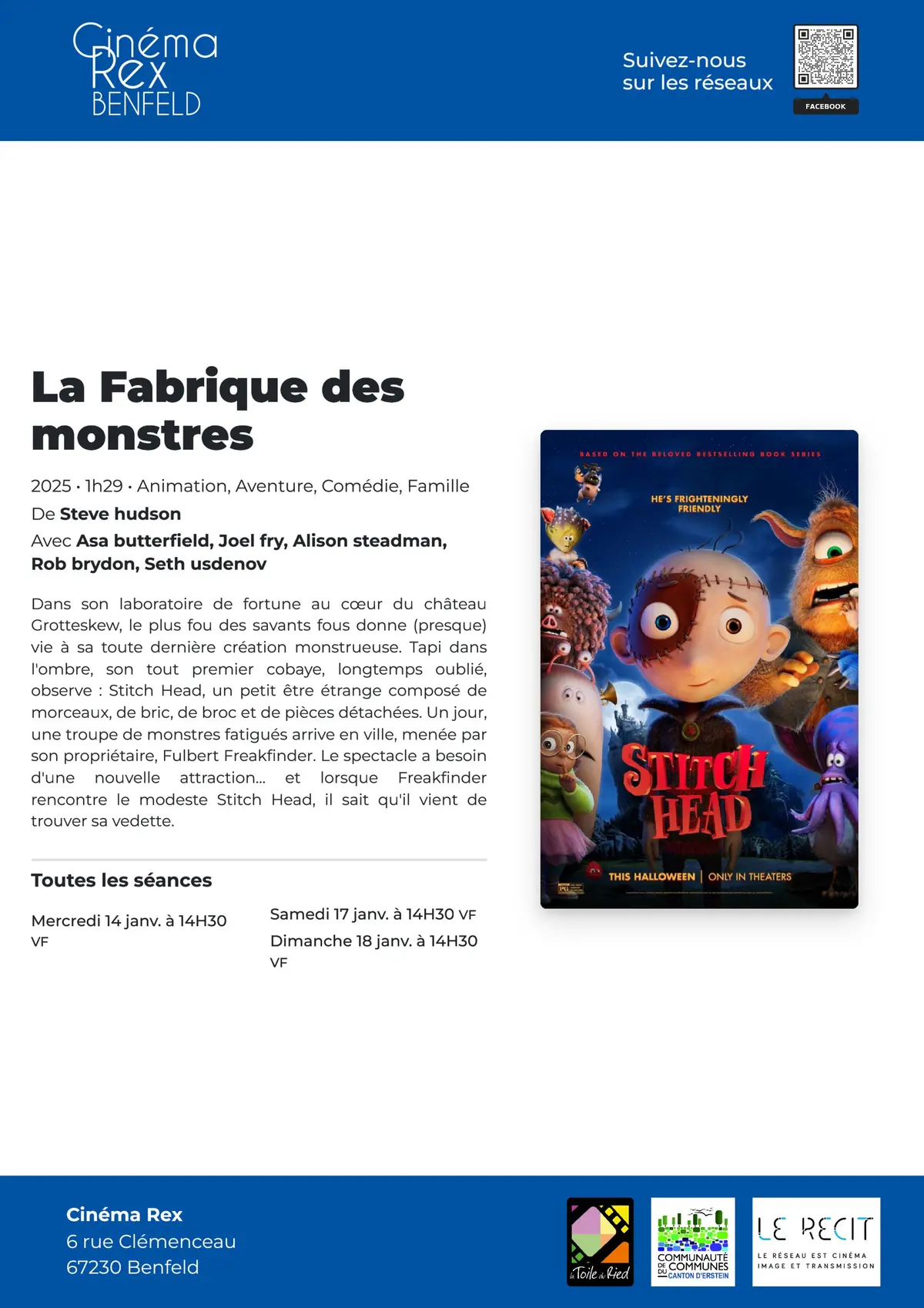 [Cinéma] Séance Famille : La fabrique des monstres