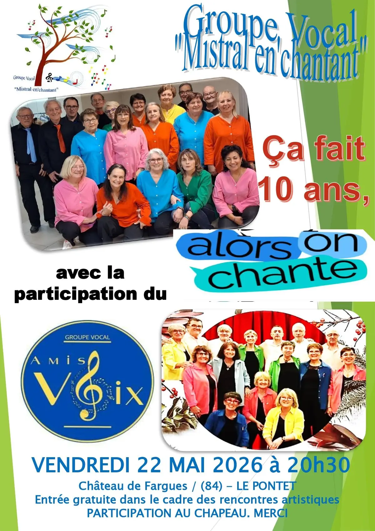 Ça fait 10 ans, alors on chante !