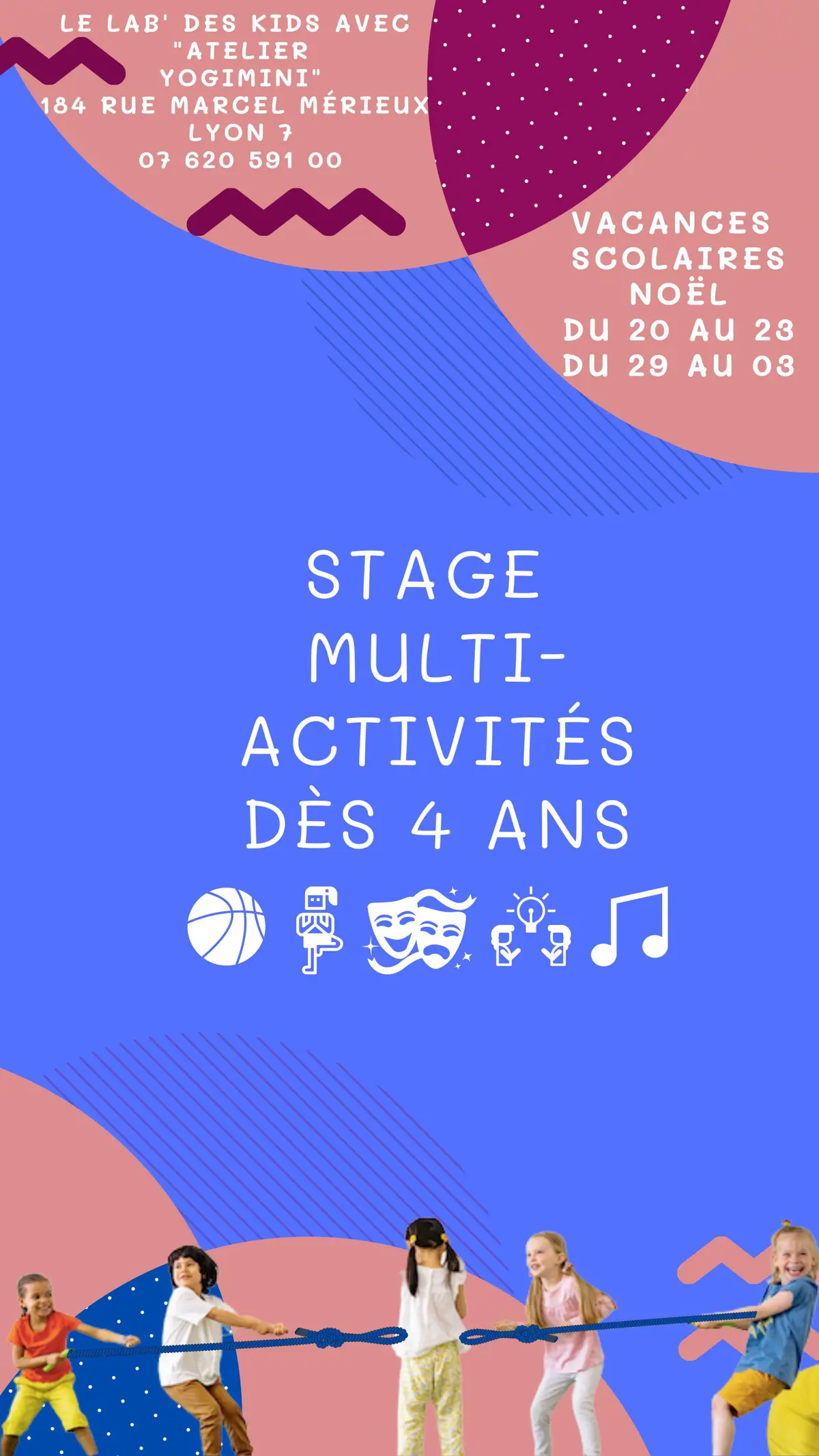 Le Lab' des Kids avec Atelier Yogimini