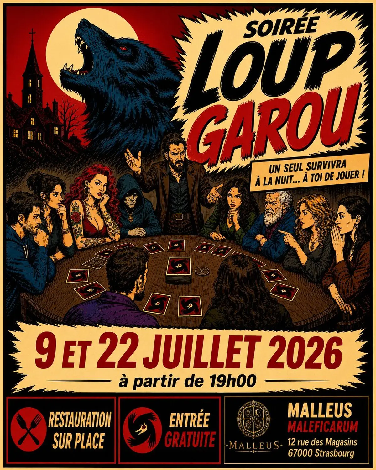 Les Soirées Loup Garou au Malleus