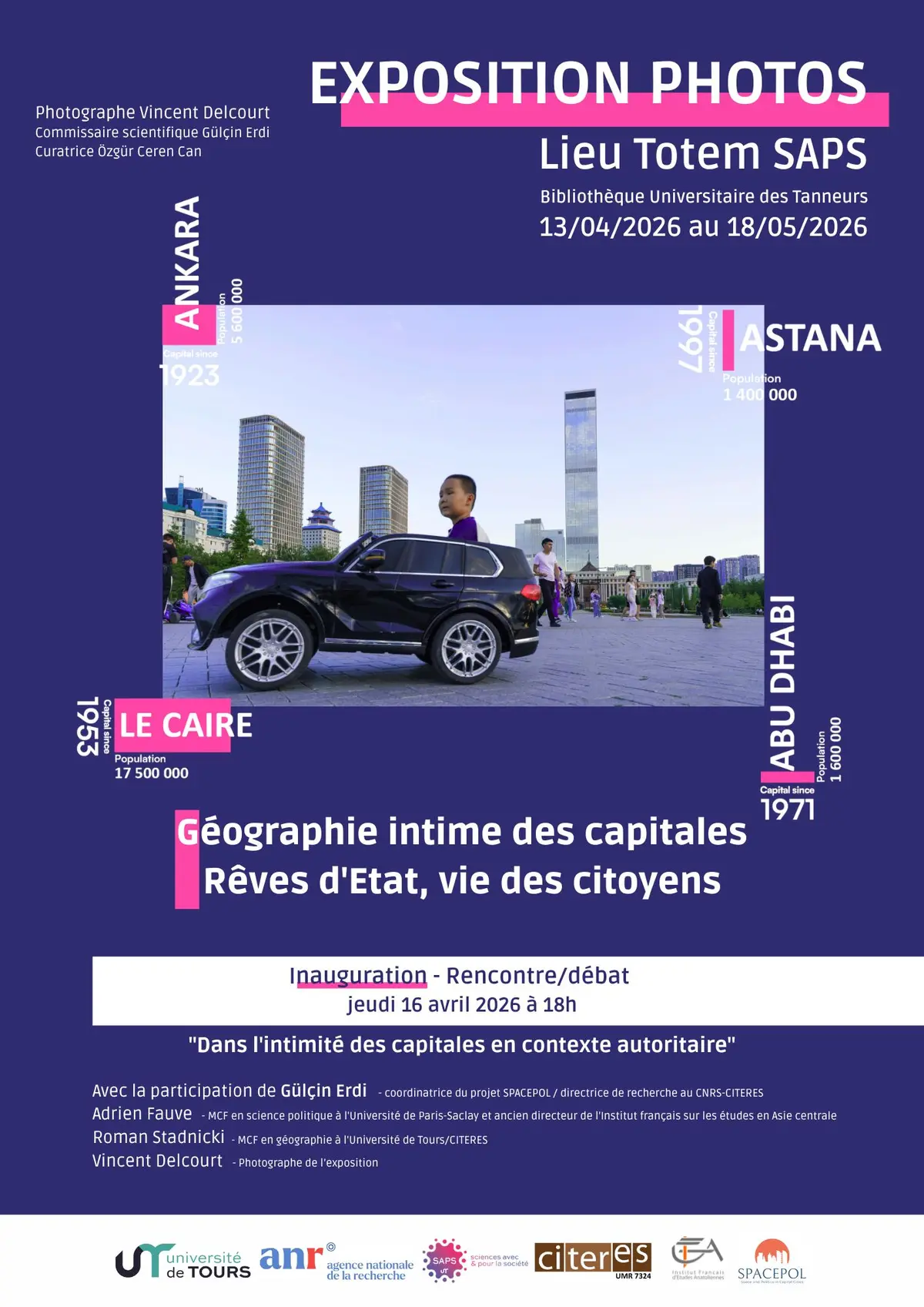 Inauguration et débat - Dans l'intimité des capitales en contexte autoritaire