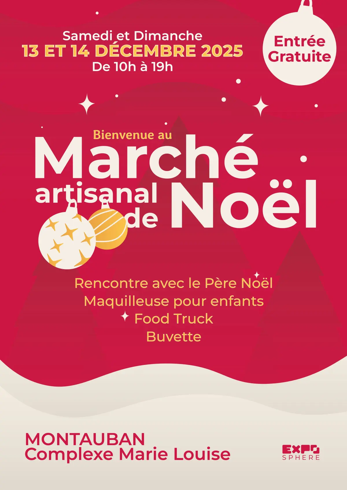 Marché artisanal de Noël à Montauban