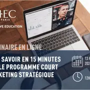 Webinaire d'information sur le programme de Marketing Stratégique