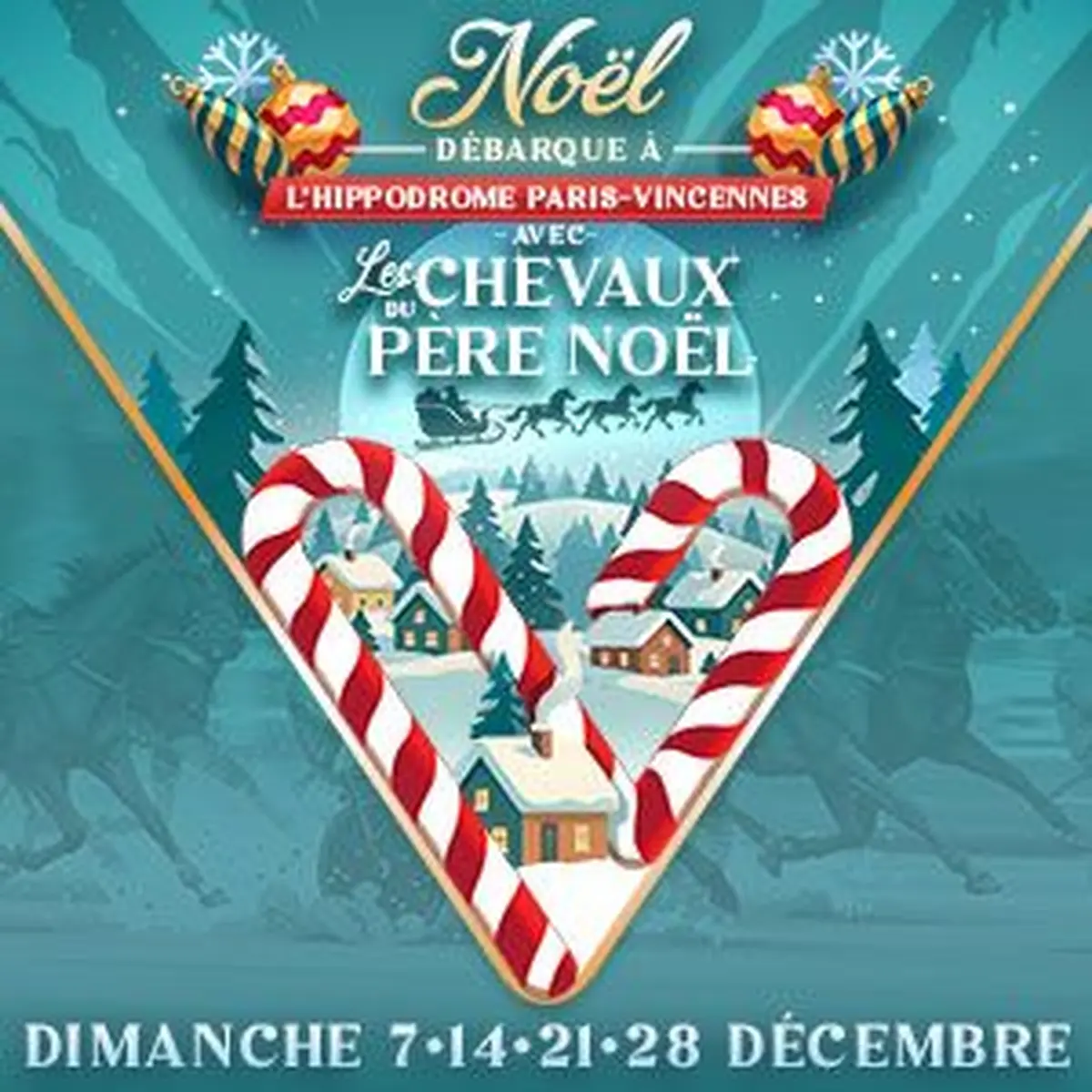 La magie de Noël arrive à l'hippodrome Paris-Vincennes