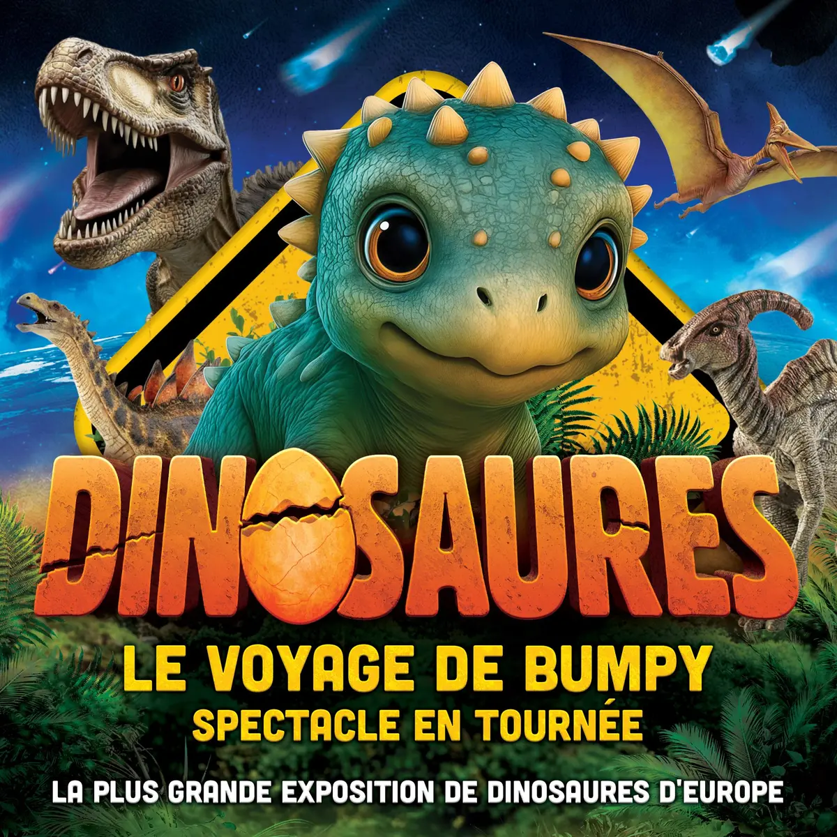 Dinosaures: Le voyage de Bumpy®, l'exposition-spectacle - Tour 2026