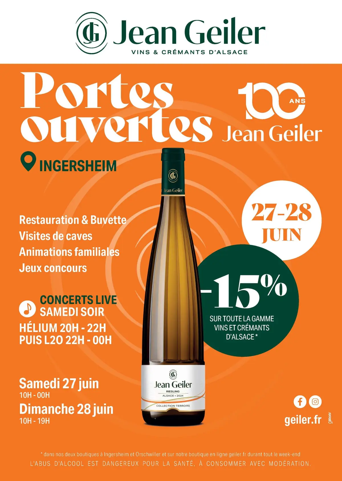 Portes Ouvertes de la Cave Jean Geiler - Édition des 100 ans !
