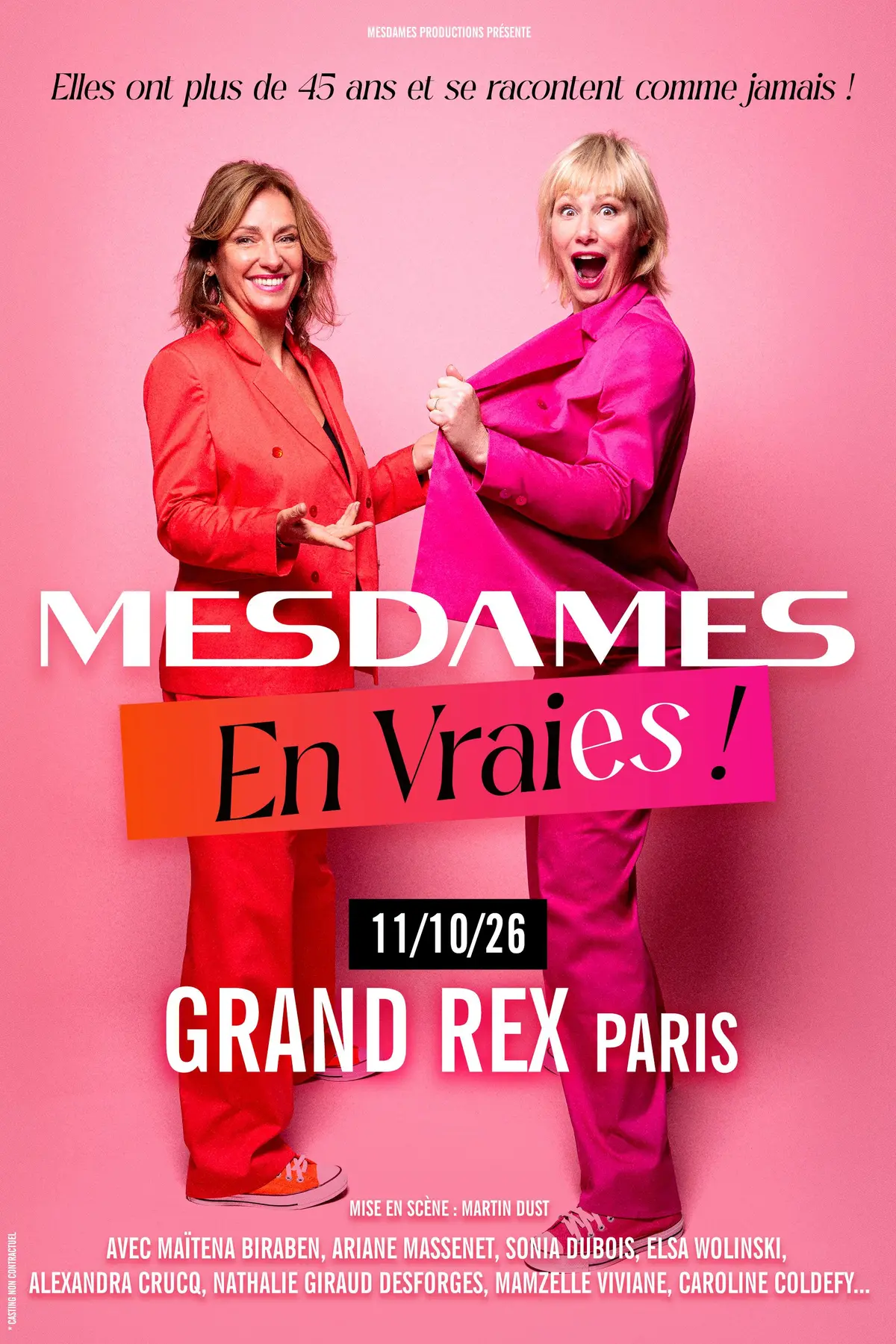 MESDAMES EN VRAIES seront au Grand Rex à Paris le 11 octobre 2026 !